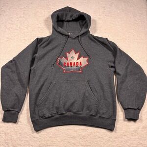 Jerzees NuBlend Canada Niagara Falls Maple Leaf Hoodie Men's M Streetcore